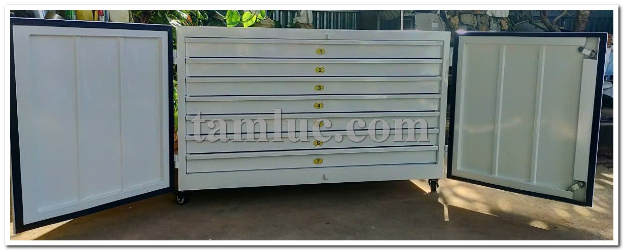 Tủ tài liệu chống ẩm A0 - 7 ngăn
