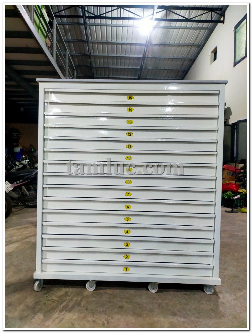 Tủ lưu bản vẽ A0 - 15 ngăn 