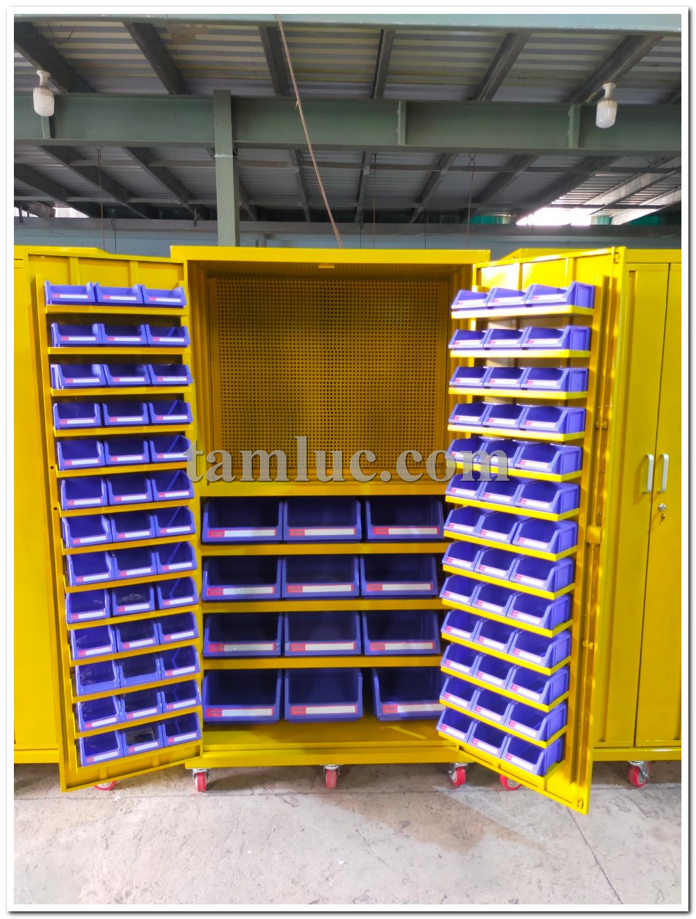 TL - TKH01 Tủ dụng cụ kết hợp (kệ, bảng treo, khay dụng cụ, bánh xe)